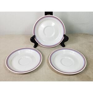 Corelle by Corning Abundance Pattern Saucers 6" Made in USA x3 Vintage